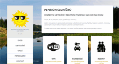 Desktop Screenshot of pension-slunicko.eu